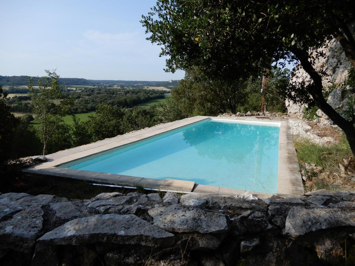 Lussan  Mas En Pierres Seches Avec Piscine 빌라 외부 사진